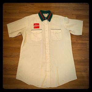 Vintage Coca Cola Vendor Uniform Shirt